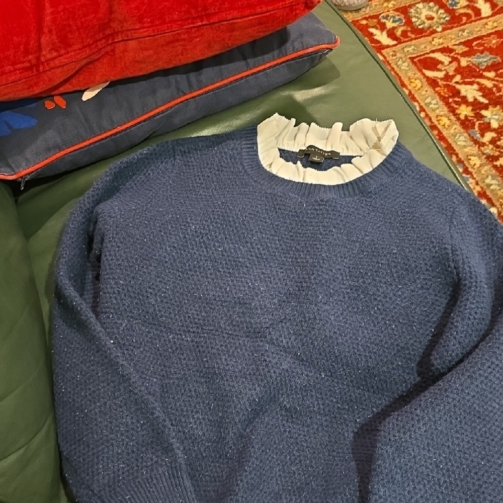 Ann Taylor Men's Navy Crewneck Sweater